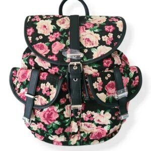 Large NWOT MUDD Vintage Style Floral Backpack